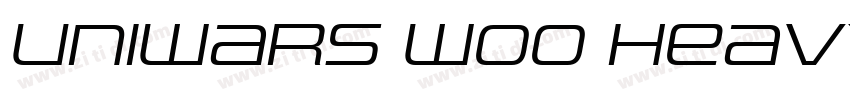 Uniwars W00 Heavy字体转换